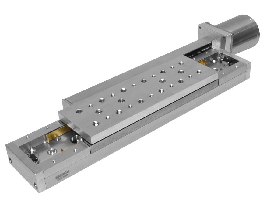 Plataforma motorizada lineal de acero inoxidable