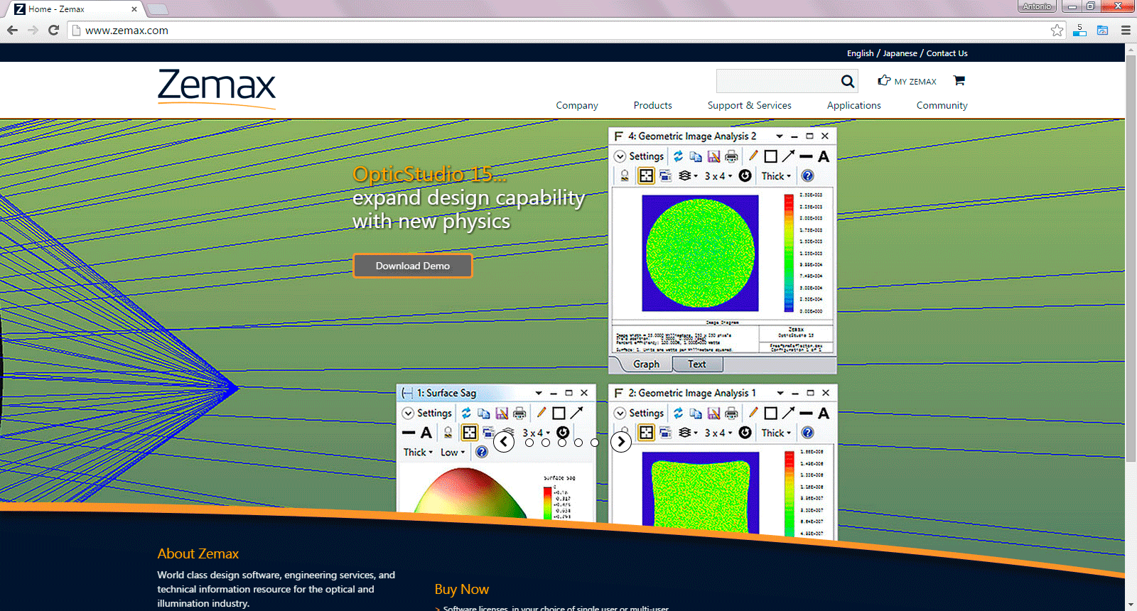 Zemax es líder mundial en software para Diseño Óptico