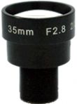 Objetivo macro, de iris fijo, focal fija de 35mm